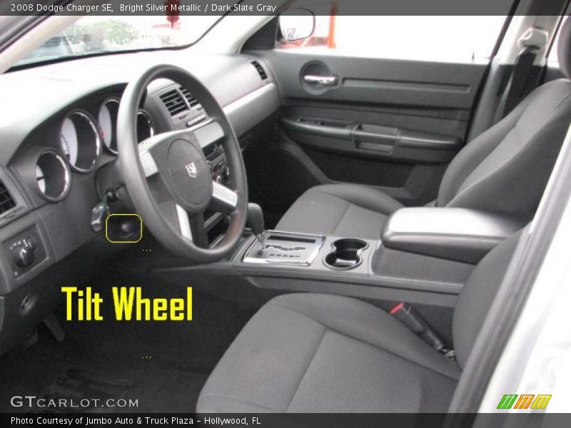 Bright Silver Metallic / Dark Slate Gray 2008 Dodge Charger SE