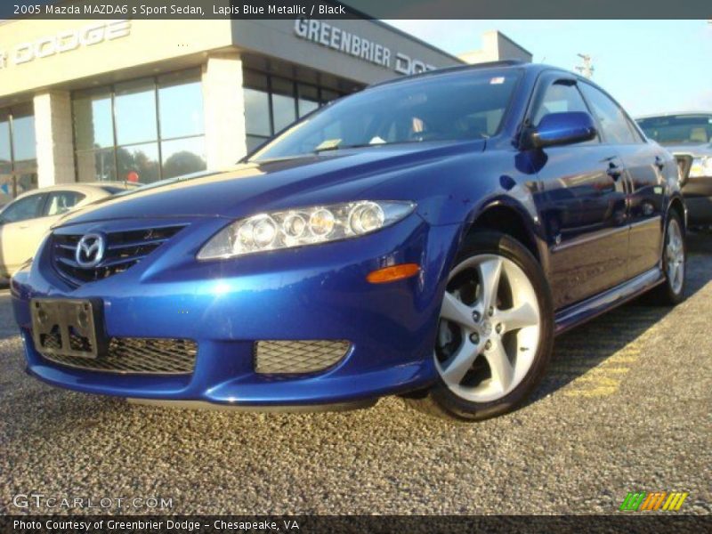 Lapis Blue Metallic / Black 2005 Mazda MAZDA6 s Sport Sedan