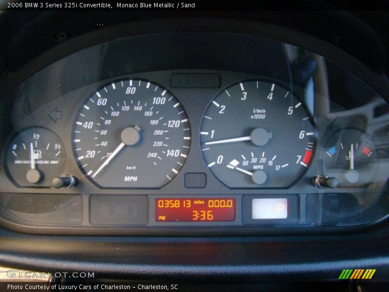 Monaco Blue Metallic / Sand 2006 BMW 3 Series 325i Convertible