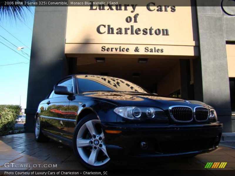 Monaco Blue Metallic / Sand 2006 BMW 3 Series 325i Convertible