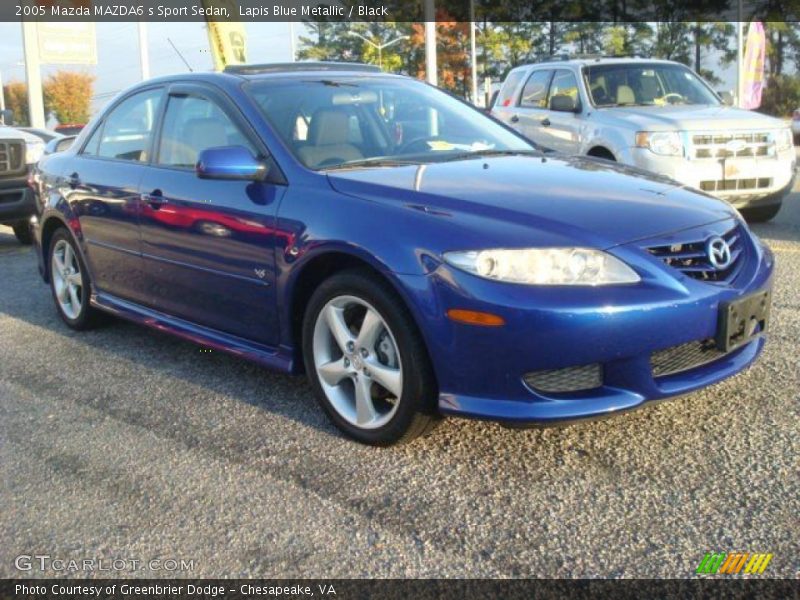 Lapis Blue Metallic / Black 2005 Mazda MAZDA6 s Sport Sedan