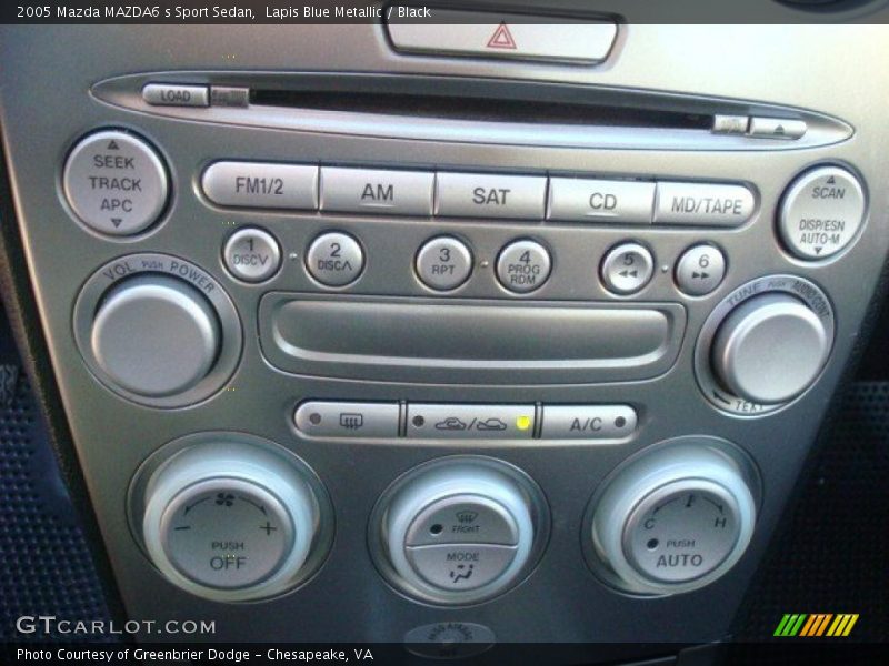 Controls of 2005 MAZDA6 s Sport Sedan