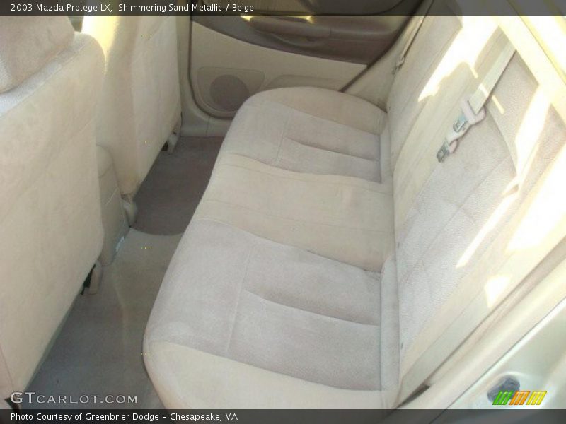 Shimmering Sand Metallic / Beige 2003 Mazda Protege LX