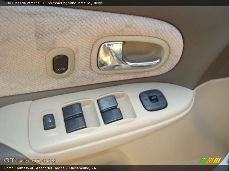 Shimmering Sand Metallic / Beige 2003 Mazda Protege LX