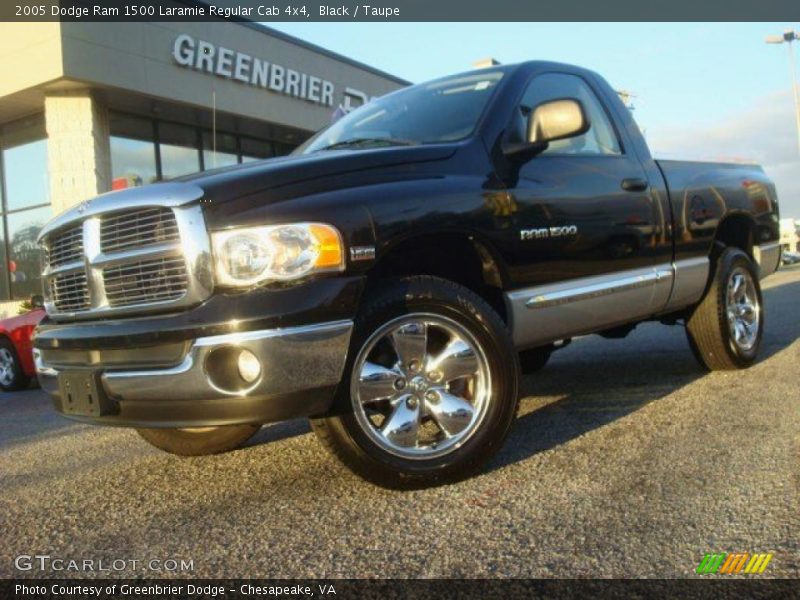 Black / Taupe 2005 Dodge Ram 1500 Laramie Regular Cab 4x4