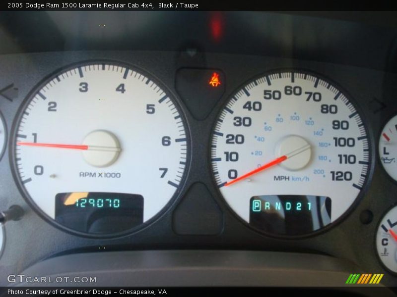 Black / Taupe 2005 Dodge Ram 1500 Laramie Regular Cab 4x4