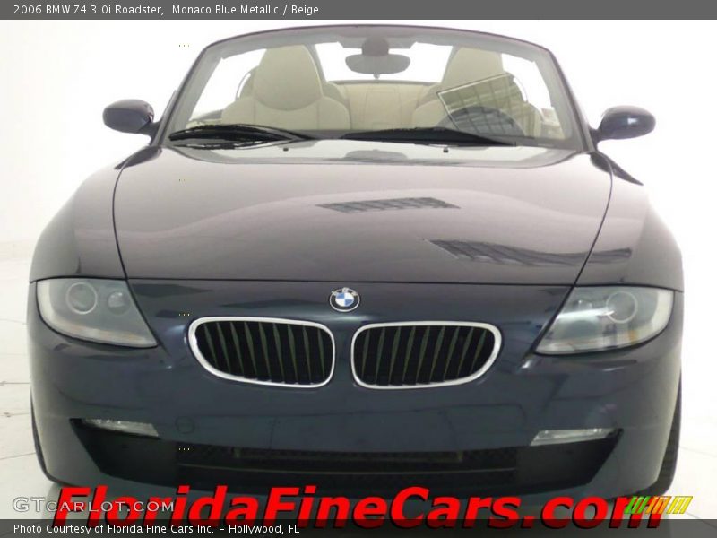 Monaco Blue Metallic / Beige 2006 BMW Z4 3.0i Roadster