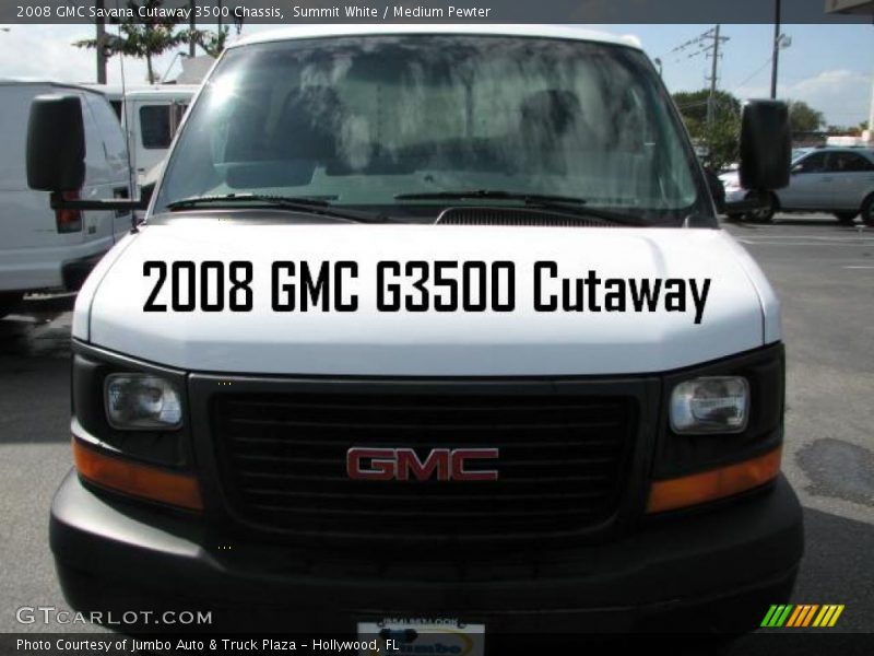 Summit White / Medium Pewter 2008 GMC Savana Cutaway 3500 Chassis