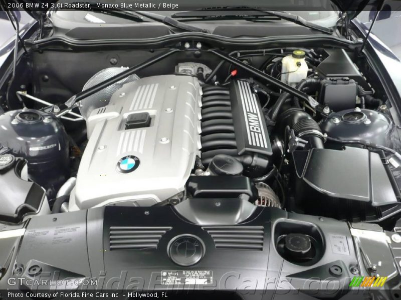 Monaco Blue Metallic / Beige 2006 BMW Z4 3.0i Roadster