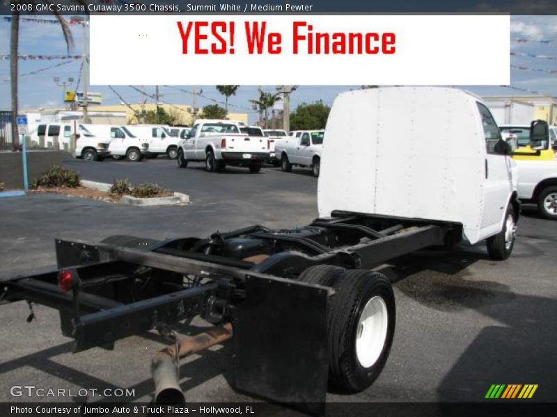 Summit White / Medium Pewter 2008 GMC Savana Cutaway 3500 Chassis
