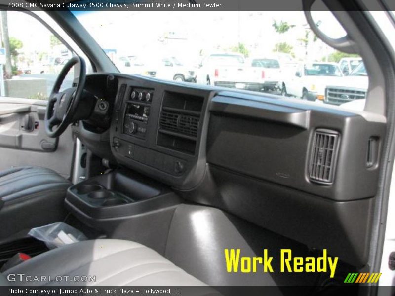 Summit White / Medium Pewter 2008 GMC Savana Cutaway 3500 Chassis