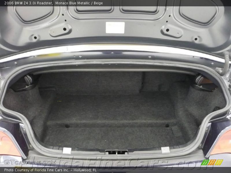 Monaco Blue Metallic / Beige 2006 BMW Z4 3.0i Roadster