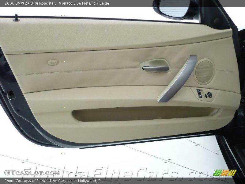 Monaco Blue Metallic / Beige 2006 BMW Z4 3.0i Roadster
