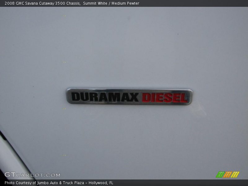 Summit White / Medium Pewter 2008 GMC Savana Cutaway 3500 Chassis