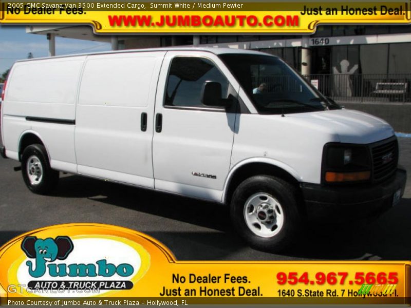 Summit White / Medium Pewter 2005 GMC Savana Van 3500 Extended Cargo