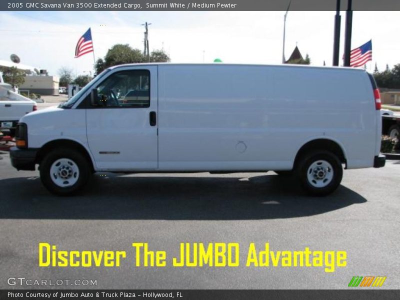 Summit White / Medium Pewter 2005 GMC Savana Van 3500 Extended Cargo
