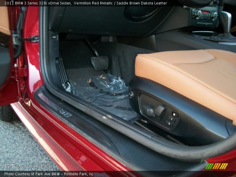 Vermillion Red Metallic / Saddle Brown Dakota Leather 2011 BMW 3 Series 328i xDrive Sedan