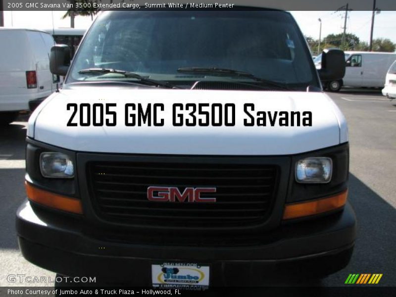 Summit White / Medium Pewter 2005 GMC Savana Van 3500 Extended Cargo