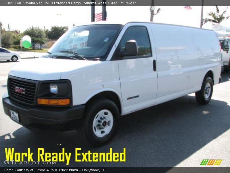 Summit White / Medium Pewter 2005 GMC Savana Van 3500 Extended Cargo