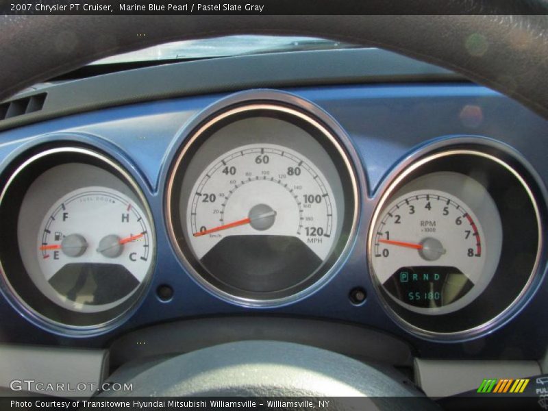 Marine Blue Pearl / Pastel Slate Gray 2007 Chrysler PT Cruiser