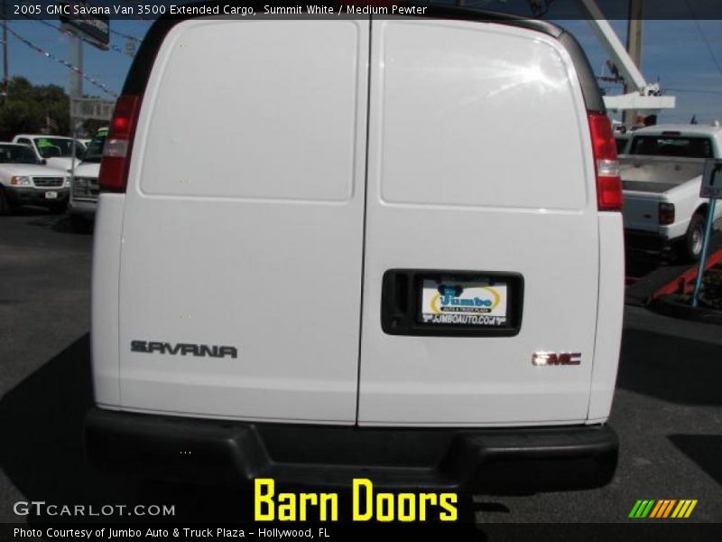 Summit White / Medium Pewter 2005 GMC Savana Van 3500 Extended Cargo
