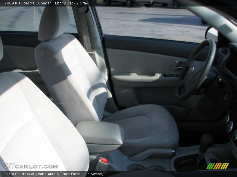 Ebony Black / Gray 2009 Kia Spectra EX Sedan