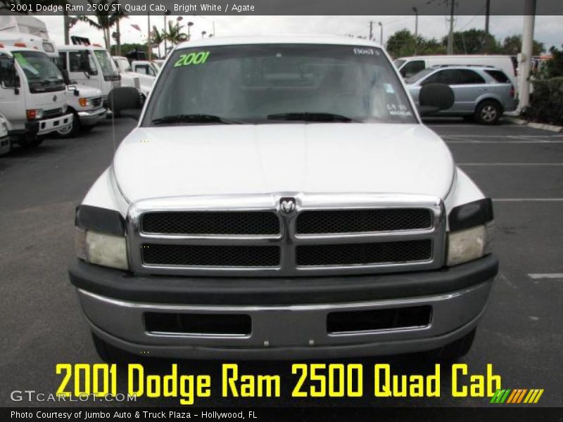 Bright White / Agate 2001 Dodge Ram 2500 ST Quad Cab