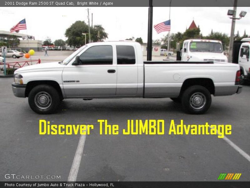 Bright White / Agate 2001 Dodge Ram 2500 ST Quad Cab
