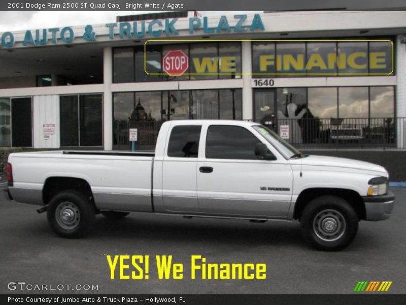 Bright White / Agate 2001 Dodge Ram 2500 ST Quad Cab
