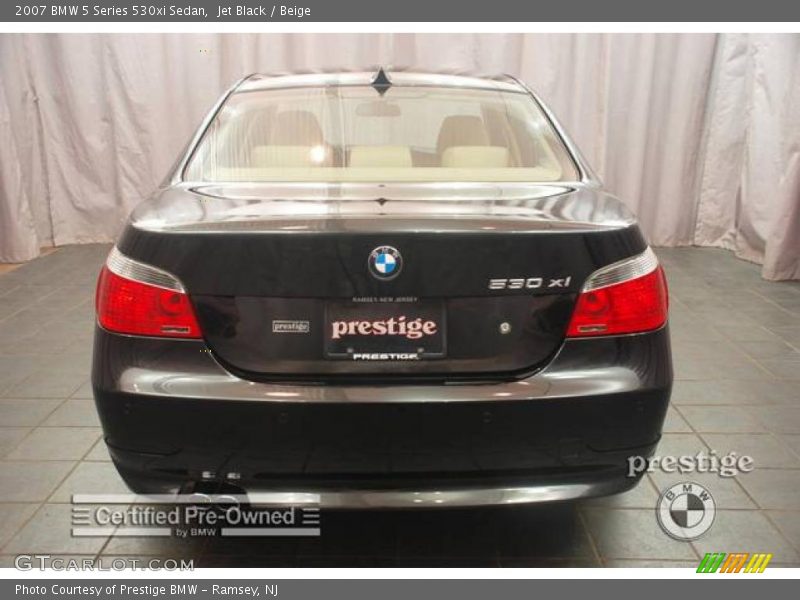 Jet Black / Beige 2007 BMW 5 Series 530xi Sedan