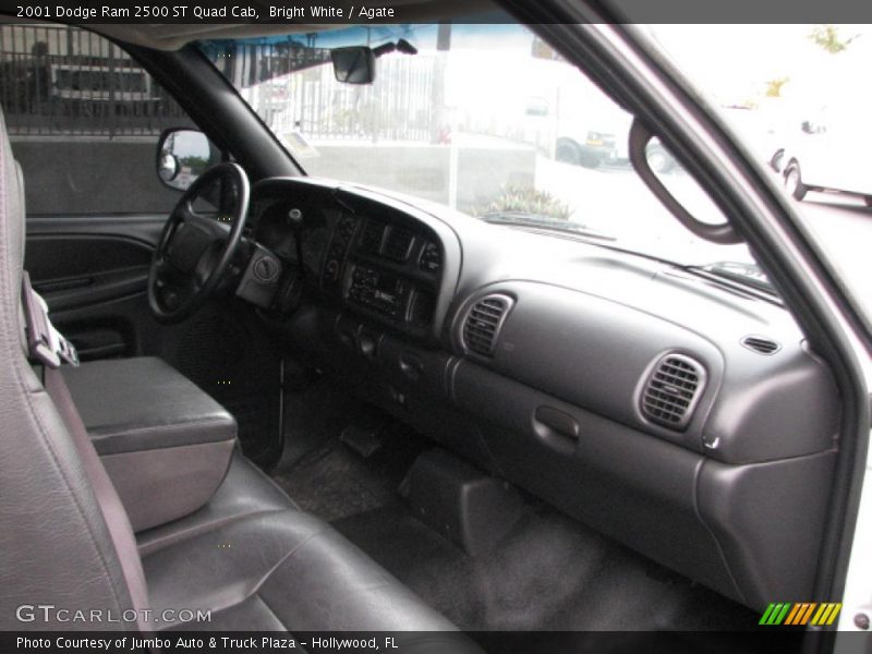 Bright White / Agate 2001 Dodge Ram 2500 ST Quad Cab