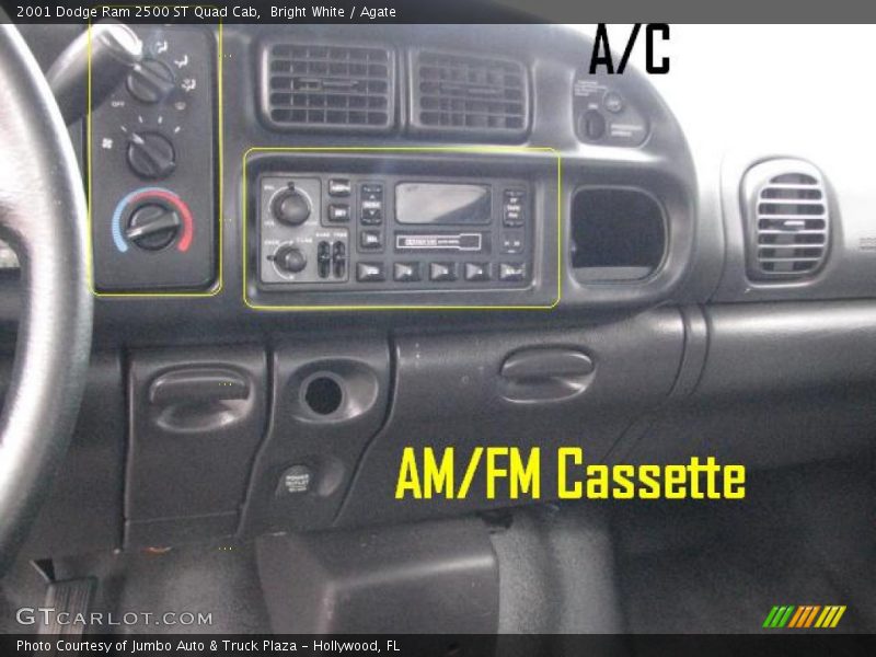 Bright White / Agate 2001 Dodge Ram 2500 ST Quad Cab