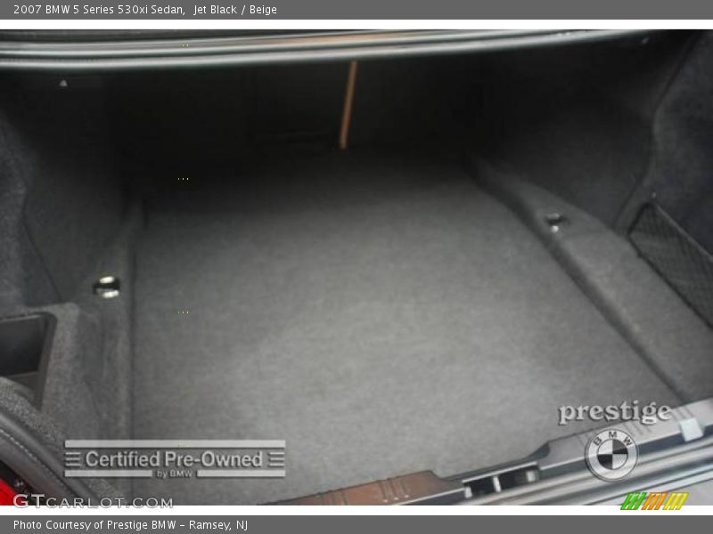 Jet Black / Beige 2007 BMW 5 Series 530xi Sedan