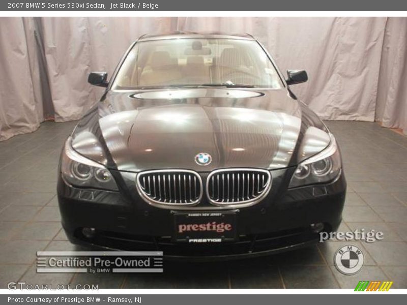 Jet Black / Beige 2007 BMW 5 Series 530xi Sedan