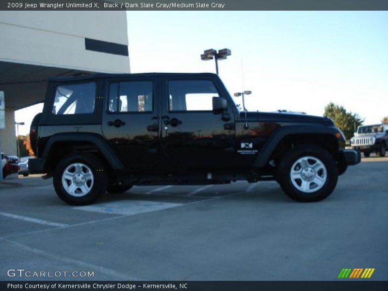 Black / Dark Slate Gray/Medium Slate Gray 2009 Jeep Wrangler Unlimited X