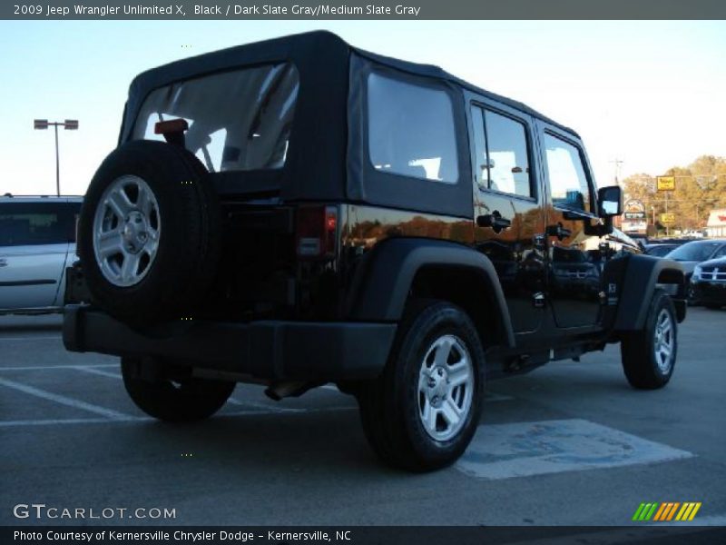 Black / Dark Slate Gray/Medium Slate Gray 2009 Jeep Wrangler Unlimited X