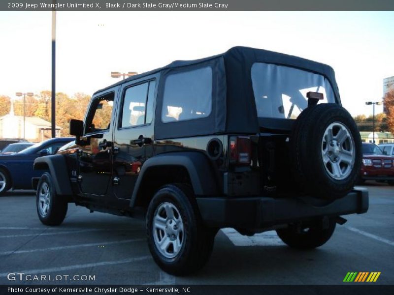 Black / Dark Slate Gray/Medium Slate Gray 2009 Jeep Wrangler Unlimited X