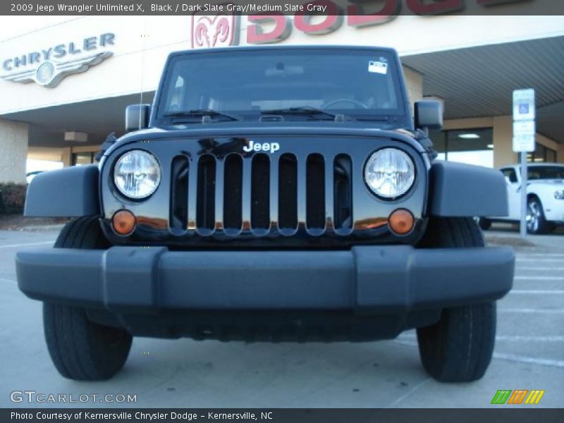 Black / Dark Slate Gray/Medium Slate Gray 2009 Jeep Wrangler Unlimited X