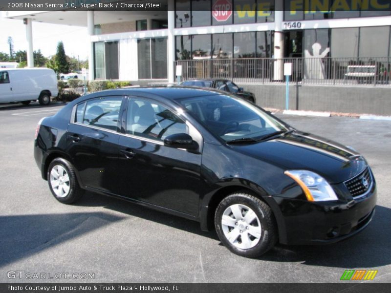 Super Black / Charcoal/Steel 2008 Nissan Sentra 2.0