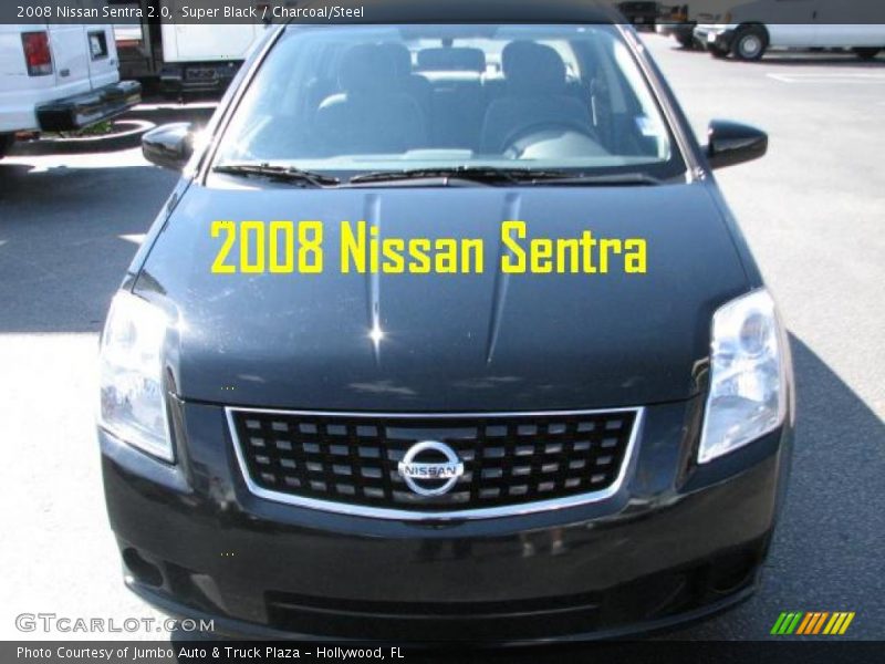Super Black / Charcoal/Steel 2008 Nissan Sentra 2.0