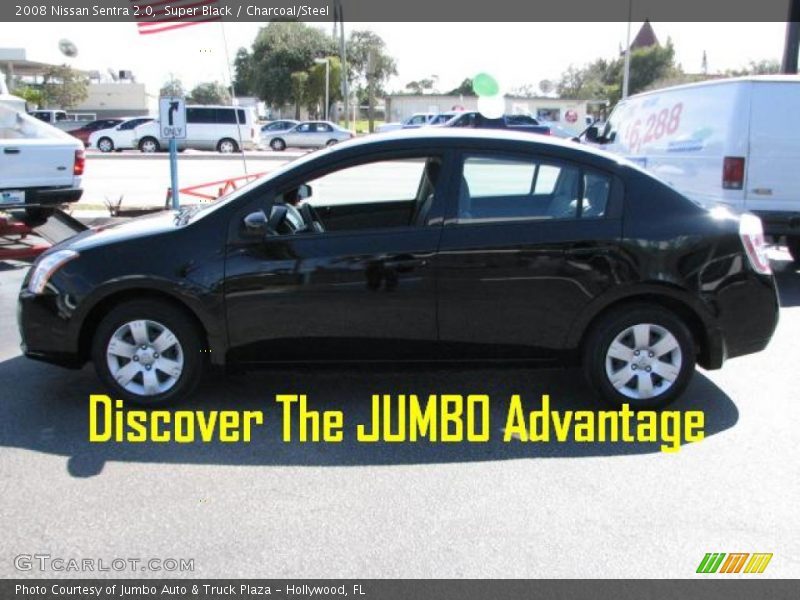 Super Black / Charcoal/Steel 2008 Nissan Sentra 2.0