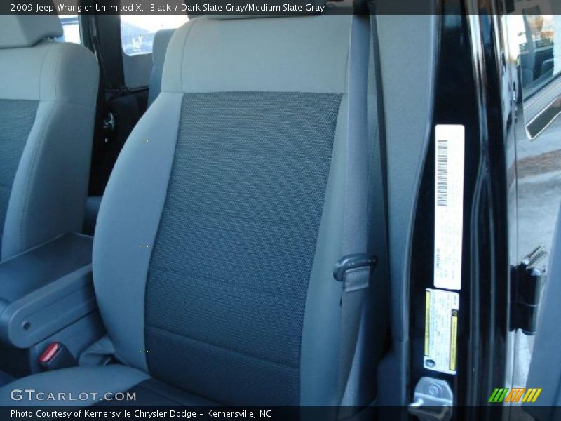 Black / Dark Slate Gray/Medium Slate Gray 2009 Jeep Wrangler Unlimited X