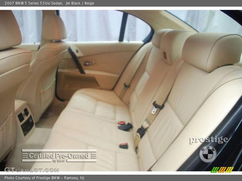 Jet Black / Beige 2007 BMW 5 Series 530xi Sedan