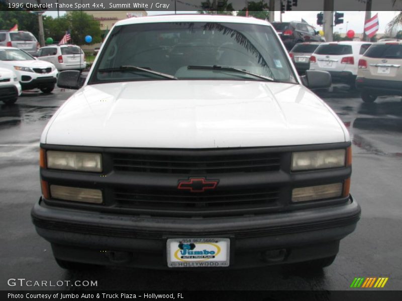 Summit White / Gray 1996 Chevrolet Tahoe Sport 4x4