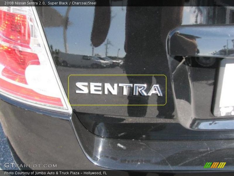 Super Black / Charcoal/Steel 2008 Nissan Sentra 2.0