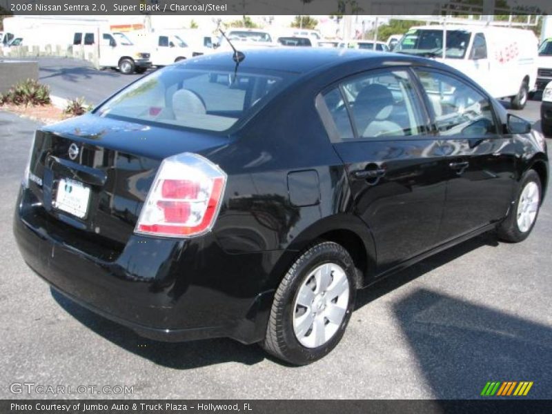 Super Black / Charcoal/Steel 2008 Nissan Sentra 2.0