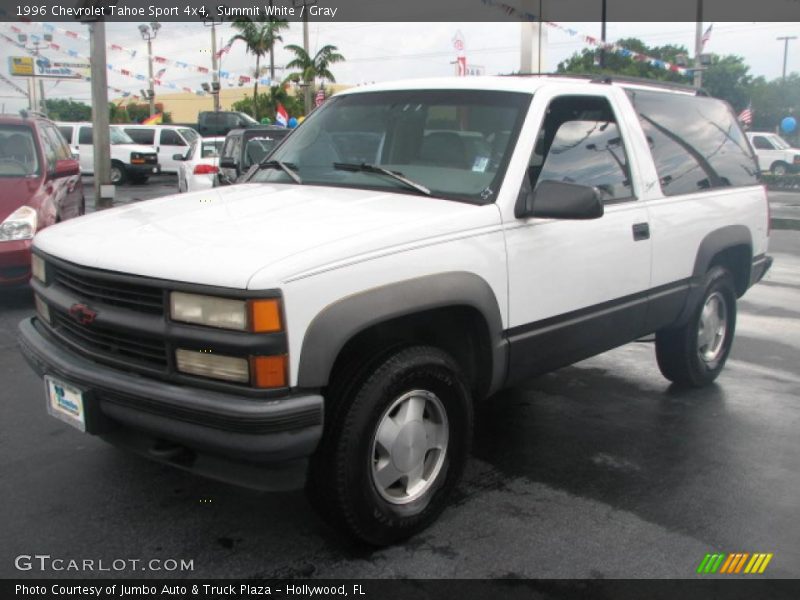Summit White / Gray 1996 Chevrolet Tahoe Sport 4x4