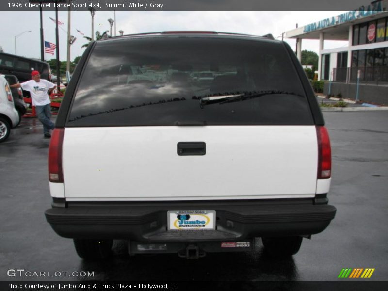 Summit White / Gray 1996 Chevrolet Tahoe Sport 4x4