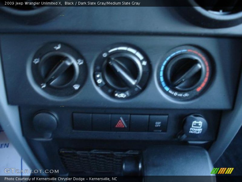 Black / Dark Slate Gray/Medium Slate Gray 2009 Jeep Wrangler Unlimited X
