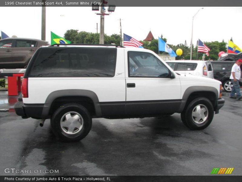 Summit White / Gray 1996 Chevrolet Tahoe Sport 4x4